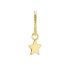 Jackie Oorbedel, 14krt.goud "star" (6mm.) 1 stuks excl.oorring - 19698