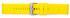 HC Horlogeband, Geel - 22mm. - Flexibele Silicone band met RVS gesp. - 19902