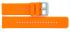 HC Horlogeband, Oranje - 20mm. - Flexibele Silicone band met RVS gesp. - 19904