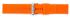 HC Horlogeband, Oranje - 22mm. - Flexibele Silicone band met RVS gesp. - 19905