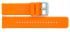 HC Horlogeband, Oranje - 22mm. - Flexibele Silicone band met RVS gesp. - 19905