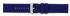 HC Horlogeband, Navy Blue - 20mm. - Flexibele Silicone band met RVS gesp. - 19907