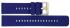 HC Horlogeband, Navy Blue - 20mm. - Flexibele Silicone band met RVS gesp. - 19907