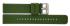 HC Horlogeband, Groen - 18mm. - Flexibele Silicone band met RVS gesp. - 19909