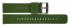 HC Horlogeband, Groen - 20mm. - Flexibele Silicone band met RVS gesp. - 19910