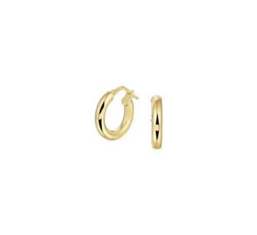 HC Oorringen, 14 karaat goud met een kern van 925 zilver.(16x3mm.) - 19944