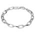 Armband, zilver gerhodineerd ovale schakel (lengte: 19cm.) - 19948