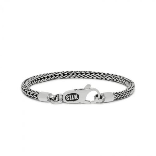 Silk Armband, model 354 (breedte: 4,5mm.- lengte 21cm) - 20088