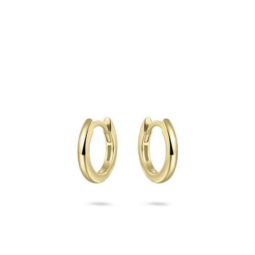 Oorringen, zilver geel-verguld (2x13,5mm) - 20119