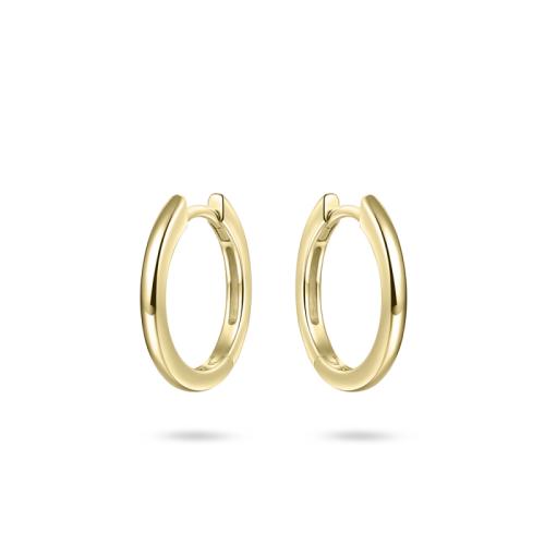 Oorringen, zilver geel verguld (2x18mm) - 20120