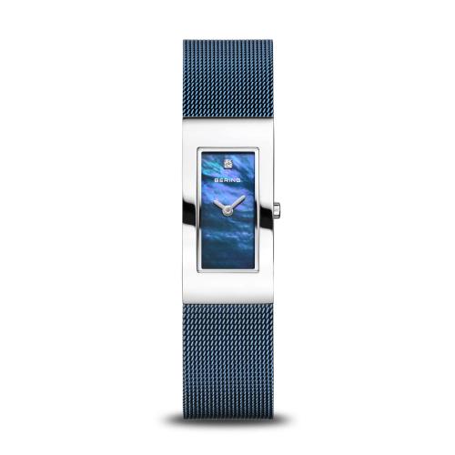Bering Dameshorloge Quartz, model 10817-307 Blauw Rechthoek - 20146