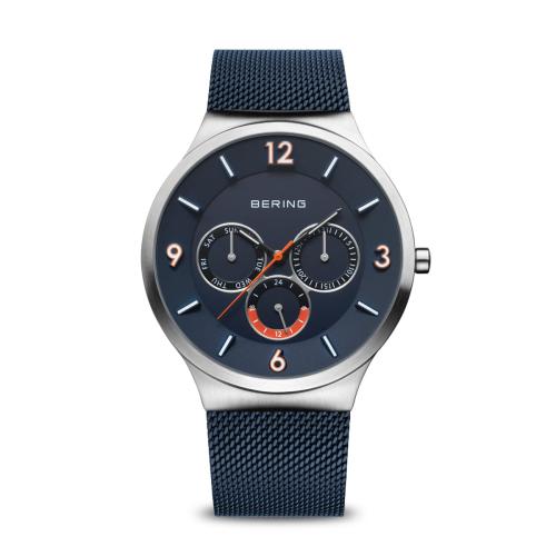 Bering Herenhorloge Quartz, model 33441-307, Blauw. - 20154
