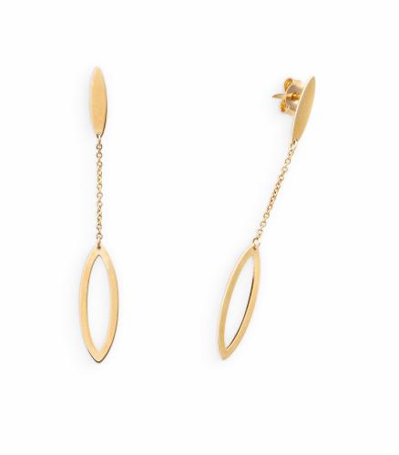 Oorhangers 14krt.goud (lengte:48mm.) - 20228