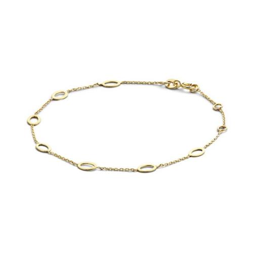 Jackie Armband, 14krt.goud Bahia Oval (lengte: 17,5-19cm.) - 20255