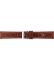 Alligator print calf leather strap, mat. With strong case and buckle connection, stitched loop and stainless steel buckle. This strap has soft leather lining and is super flexible. White stitching - 20304