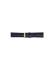 Alligator print calf leather watch strap. Blauw - 20308