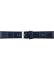 Alligator print calf leather watch strap. Blauw - 20308