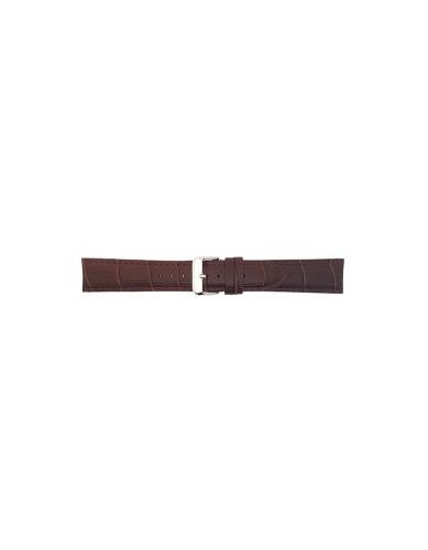 Horlogeband 14mm Bruin Krokodillenprint - 20319