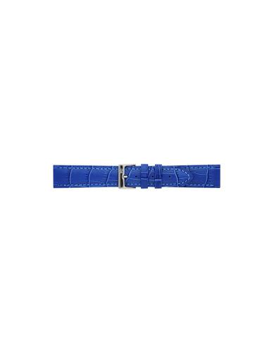 Alligator print calf leather watch strap, mat. With strong case and buckle connection, stitchinged loop and stainless steel buckle. This watch strap has soft leather lining and is super flexible - 20324