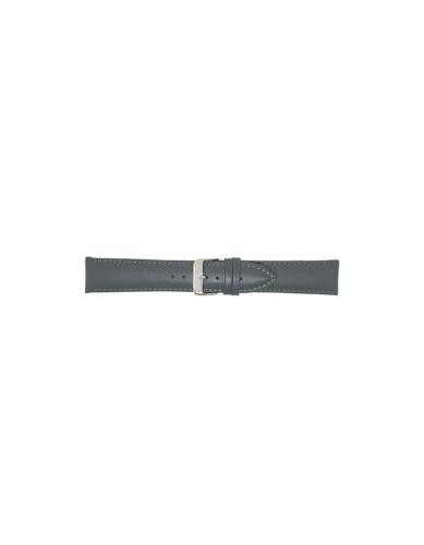 Simple calf leather, padded, strap with steel buckle and same color stitch. - 20331