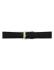 Ostrich print, calf leather watch strap with "cust sides" finished with black paint, independent of the strap color. This watch strap is padded and fitted with a stainless steel buckle. - 20333