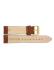 Flat or thin alligator print, calf leather watch strap with stainless steel buckle and soft nubuck lining. - 20338