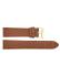 Flat or thin alligator print, calf leather watch strap with stainless steel buckle and soft nubuck lining. - 20338