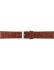 Flat or thin alligator print, calf leather watch strap with stainless steel buckle and soft nubuck lining. - 20338