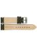 High quality calf leather watch strap made of 2 layers, very flexible and durable. The 3 mm has no padding but thick leather. This strap has an extra heavy buckle and ornamental stitching in white. - 20344