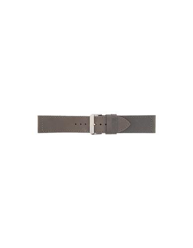 BBS suede solid leather watch strap with steel buckle. This cool strap will get better looking after wearing. Thick but super flexible and soft. - 20347