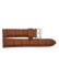 Alligator print calf leather watch strap, mat. With strong case and buckle connection, stitchinged loop and stainless steel buckle. This watch strap has soft leather lining and is super flexible - 20350
