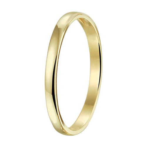 HC Ring, 14 krt. goud aanschuifring 2mm. (maat 17) - 20396
