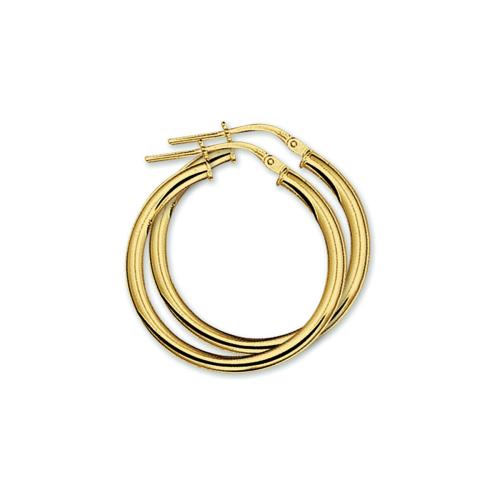 Oorringen, 14krt.goud (26x3mm.) - 20498