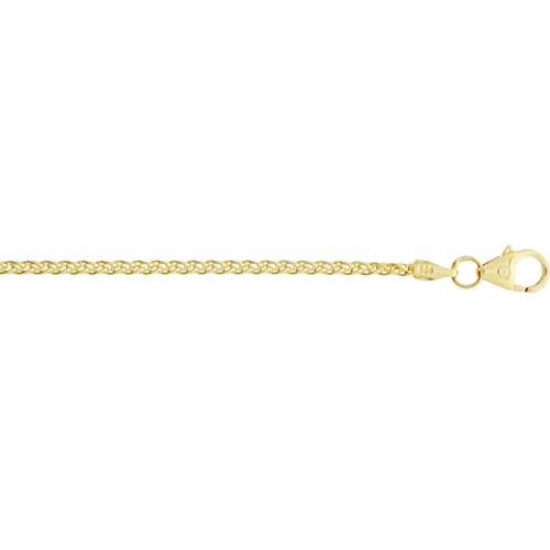 Armband, 14krt.goud palmier (lengte: 18cm./dikte:1,7mm.) - 20533