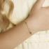 Graveerarmband, 14krt. goud met hartje (verstelbaar: 9-11cm.baby) - 20619