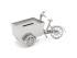 Spaarpot, Bakfiets - Zilverstad - 20639