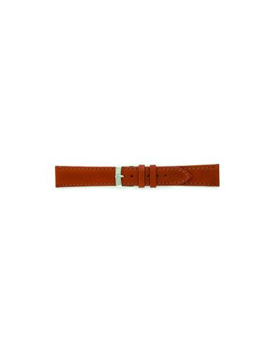 Horlogeband 18mm, Genuine leather Lichtbruin - 20653