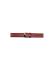 Plain soft calf leather watch strap PARALLEL (so not descending) with stainless steel buckle and soft nubuck lining. - 20654