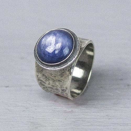 Jeh Jewels Ring, model 20217 met Kyaniet 11mm.(maat 60) - 20694