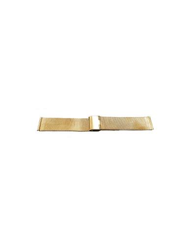 Milanese watch strap in PVD gold color. This is the most solid way of coloring available in the watch branche. The wire used for this watch band is 0.4 mm - 20719
