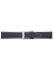 Genuine black calf leather neck watch strap with white stitching and smooth black lining. - 20732