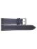 Genuine black calf leather neck watch strap with white stitching and smooth black lining. - 20732