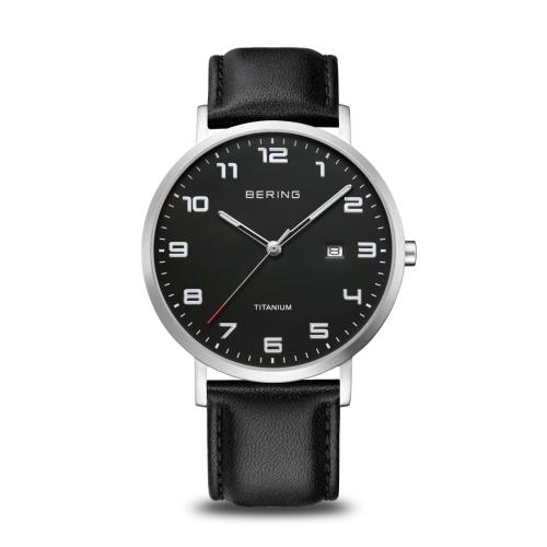 Bering Herenhorloge Quartz, 18640-402 Titanium (40mm). - 20871