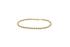 Armband, zilver geel verguld koord (lengte: 18cm.) 1 jaar garantie op double - 20894