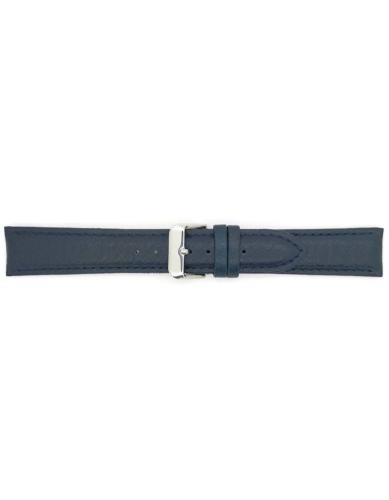 BBS Bison grained calf leather watch strap. Padded and fitted with solid stainless steel buckle. Like all BBS watch straps, this one has a soft nubuck lining and a reinforced case connection - 20901