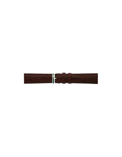 Crocodile print calf leather watch strap - 20902