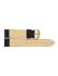 Plain soft calf leather watch strap with stainless steel buckle - 20903