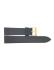Plain soft calf leather watch strap with stainless steel buckle - 20903