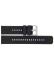 Highly flexible BBS silicone watch strap. Black - 20947