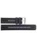 Highly flexible BBS silicone watch strap. Black - 20947